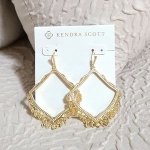 Kendra Scott Lacy Gold Drop Earrings